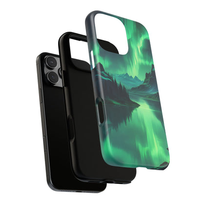 Aurora Borealis Phone Case, Tough Cases for Nature Lovers, Celestial Art Phone Cover, Unique Gift for Outdoorsy Friends, Compatible [...]