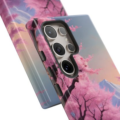 Cherry Blossom Phone Case, Spring Aesthetic, Tough Phone Cover, Floral Design, Nature Lover Gift, Sakura Case
