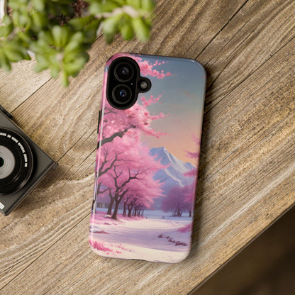Cherry Blossom Phone Case, Spring Aesthetic, Tough Phone Cover, Floral Design, Nature Lover Gift, Sakura Case
