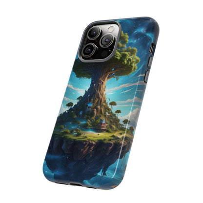 Mystical Tree Phone Case, Tough Cases, Unique Phone Cover, Magical Landscape, Gift for Nature Lovers, Protective Case, Whimsical Design