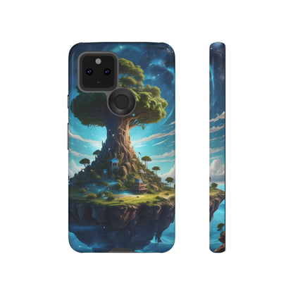 Mystical Tree Phone Case, Tough Cases, Unique Phone Cover, Magical Landscape, Gift for Nature Lovers, Protective Case, Whimsical Design