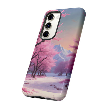 Cherry Blossom Phone Case, Spring Aesthetic, Tough Phone Cover, Floral Design, Nature Lover Gift, Sakura Case