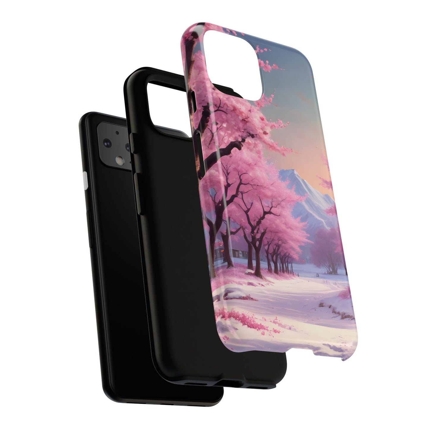 Funda para teléfono con diseño de flor de cerezo, estética primaveral, funda resistente para teléfono, diseño floral, regalo para amantes de la naturaleza, funda Sakura.
