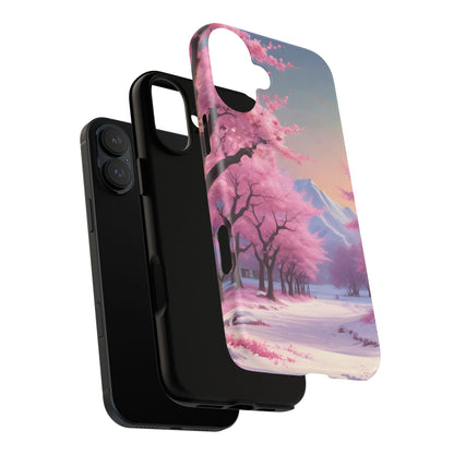 Cherry Blossom Phone Case, Spring Aesthetic, Tough Phone Cover, Floral Design, Nature Lover Gift, Sakura Case