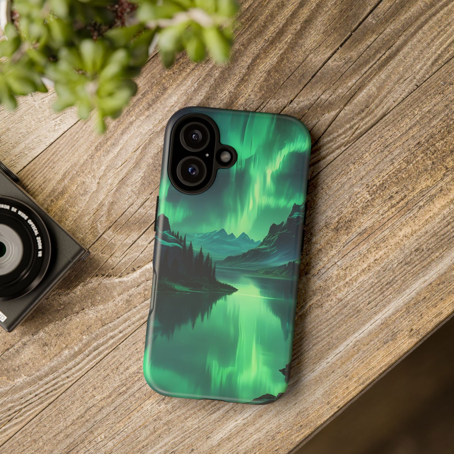 Carcasa para teléfono Aurora Boreal, carcasas resistentes para amantes de la naturaleza, funda para teléfono con arte celestial, regalo único para amigos amantes de la naturaleza, compatible [...]