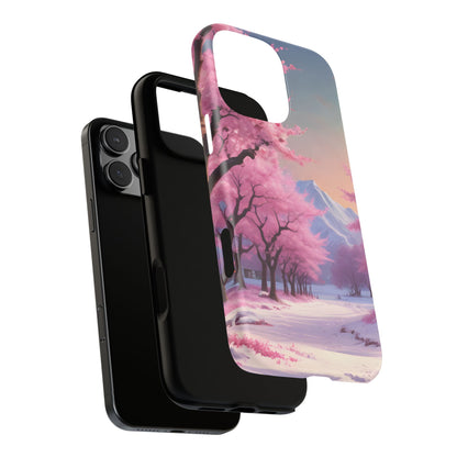 Cherry Blossom Phone Case, Spring Aesthetic, Tough Phone Cover, Floral Design, Nature Lover Gift, Sakura Case