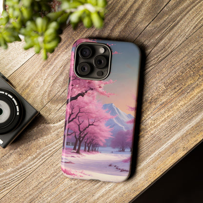 Cherry Blossom Phone Case, Spring Aesthetic, Tough Phone Cover, Floral Design, Nature Lover Gift, Sakura Case