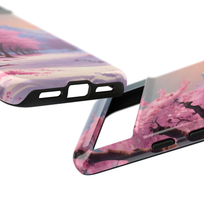 Cherry Blossom Phone Case, Spring Aesthetic, Tough Phone Cover, Floral Design, Nature Lover Gift, Sakura Case