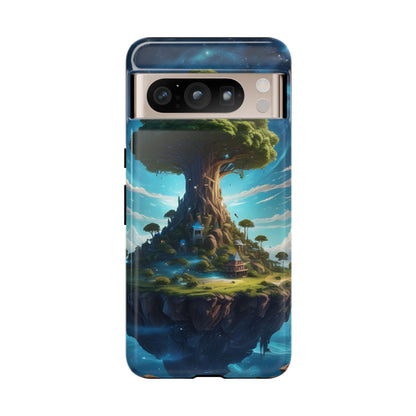 Mystical Tree Phone Case, Tough Cases, Unique Phone Cover, Magical Landscape, Gift for Nature Lovers, Protective Case, Whimsical Design