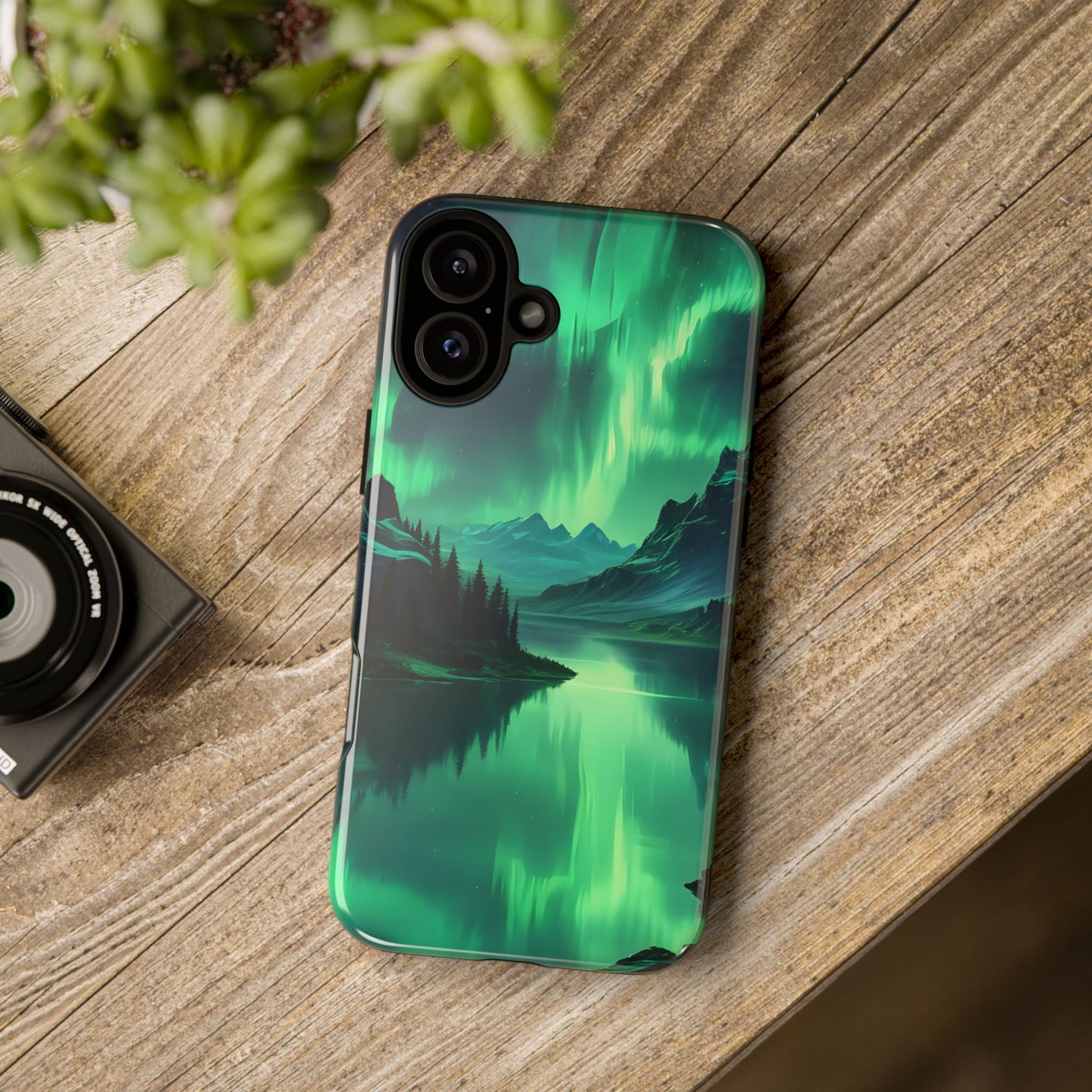 Carcasa para teléfono Aurora Boreal, carcasas resistentes para amantes de la naturaleza, funda para teléfono con arte celestial, regalo único para amigos amantes de la naturaleza, compatible [...]