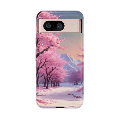 Cherry Blossom Phone Case, Spring Aesthetic, Tough Phone Cover, Floral Design, Nature Lover Gift, Sakura Case