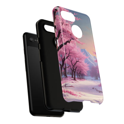 Cherry Blossom Phone Case, Spring Aesthetic, Tough Phone Cover, Floral Design, Nature Lover Gift, Sakura Case