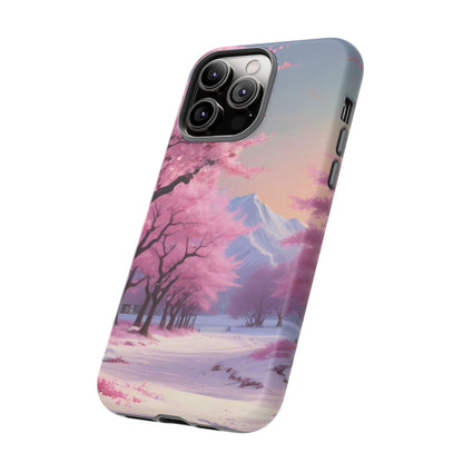 Cherry Blossom Phone Case, Spring Aesthetic, Tough Phone Cover, Floral Design, Nature Lover Gift, Sakura Case