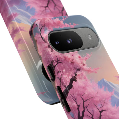 Cherry Blossom Phone Case, Spring Aesthetic, Tough Phone Cover, Floral Design, Nature Lover Gift, Sakura Case