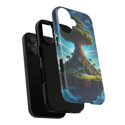 Mystical Tree Phone Case, Tough Cases, Unique Phone Cover, Magical Landscape, Gift for Nature Lovers, Protective Case, Whimsical Design