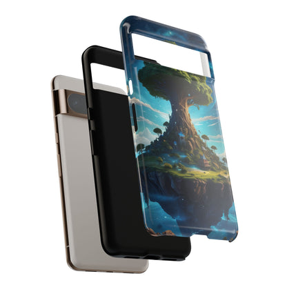 Mystical Tree Phone Case, Tough Cases, Unique Phone Cover, Magical Landscape, Gift for Nature Lovers, Protective Case, Whimsical Design