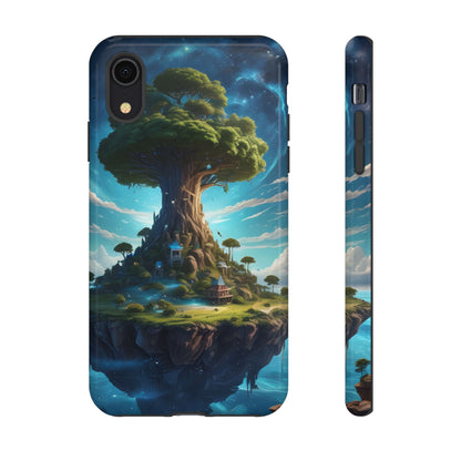 Mystical Tree Phone Case, Tough Cases, Unique Phone Cover, Magical Landscape, Gift for Nature Lovers, Protective Case, Whimsical Design