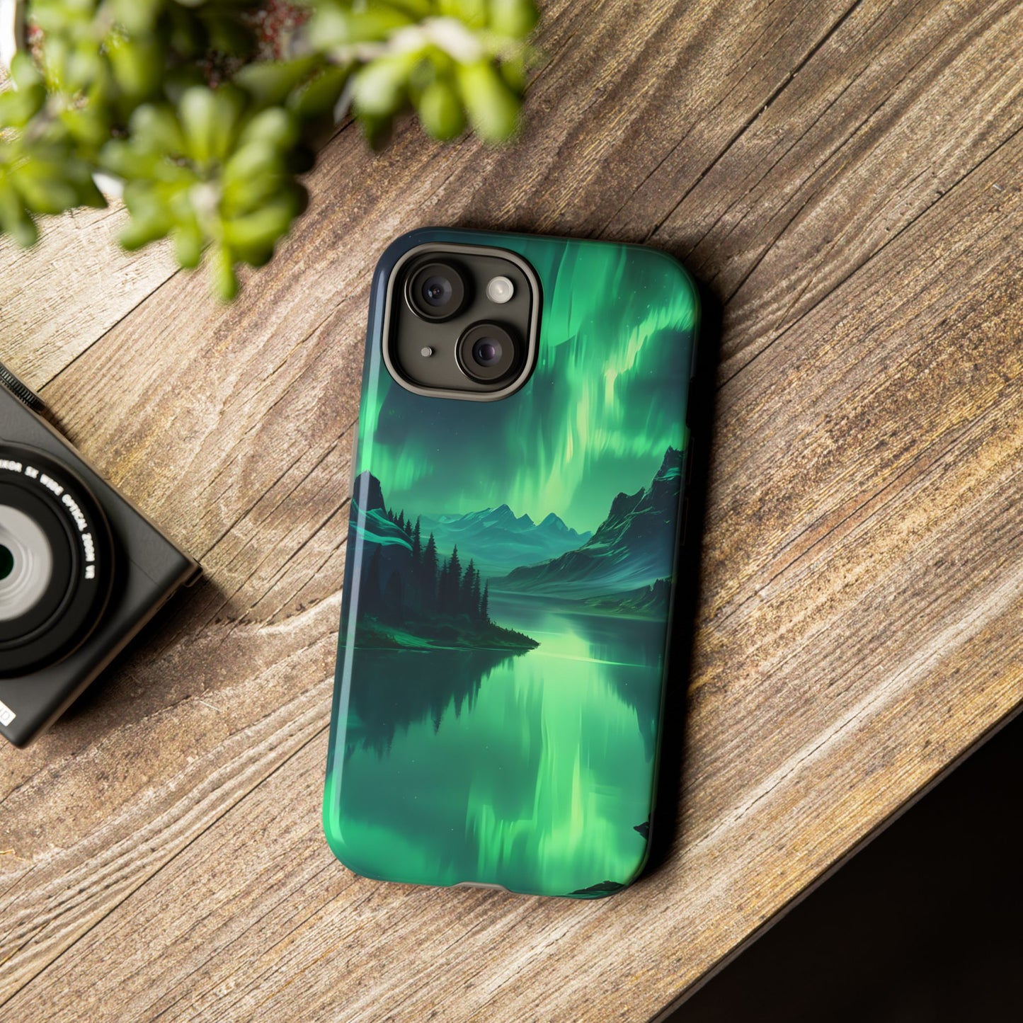 Carcasa para teléfono Aurora Boreal, carcasas resistentes para amantes de la naturaleza, funda para teléfono con arte celestial, regalo único para amigos amantes de la naturaleza, compatible [...]