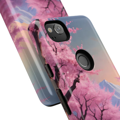 Cherry Blossom Phone Case, Spring Aesthetic, Tough Phone Cover, Floral Design, Nature Lover Gift, Sakura Case