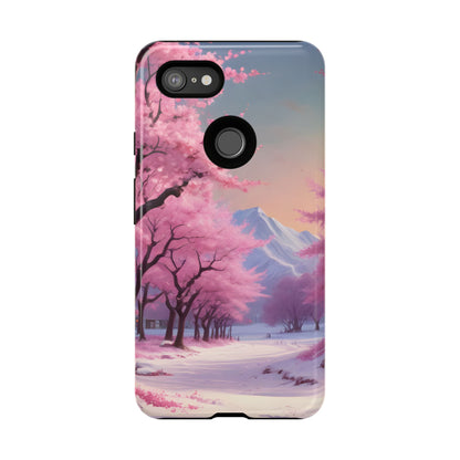 Cherry Blossom Phone Case, Spring Aesthetic, Tough Phone Cover, Floral Design, Nature Lover Gift, Sakura Case
