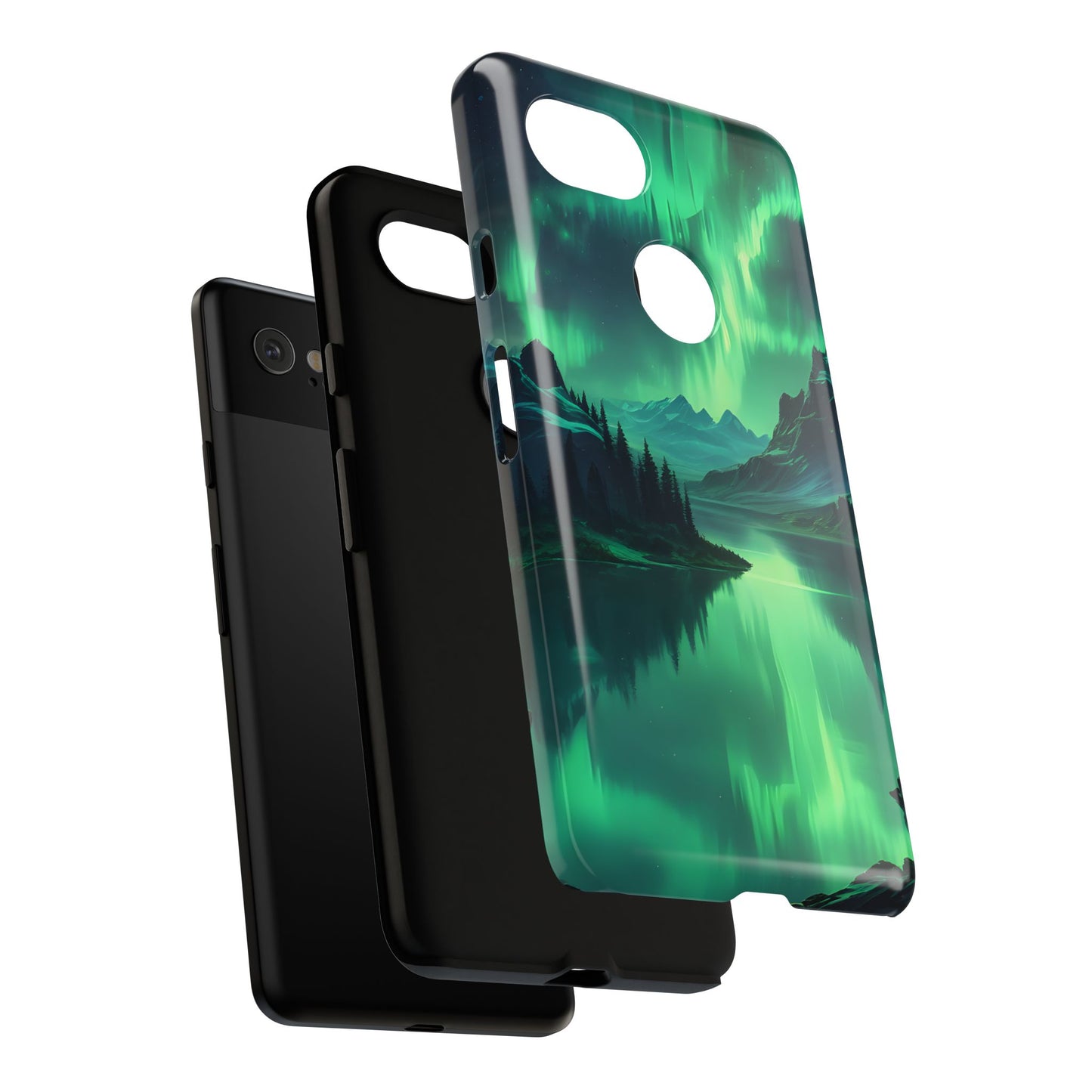 Carcasa para teléfono Aurora Boreal, carcasas resistentes para amantes de la naturaleza, funda para teléfono con arte celestial, regalo único para amigos amantes de la naturaleza, compatible [...]