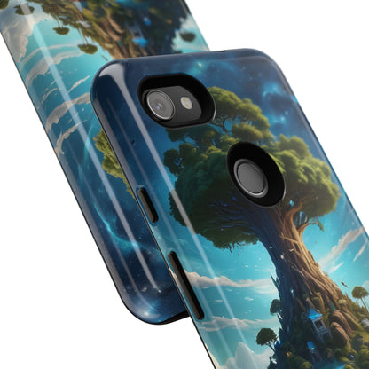 Mystical Tree Phone Case, Tough Cases, Unique Phone Cover, Magical Landscape, Gift for Nature Lovers, Protective Case, Whimsical Design