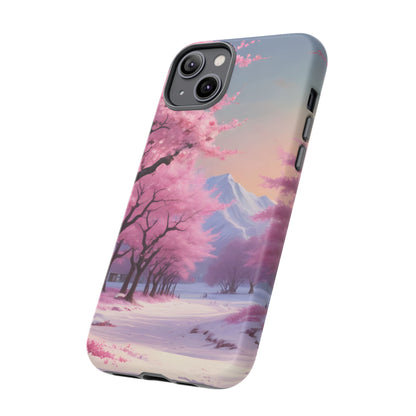 Cherry Blossom Phone Case, Spring Aesthetic, Tough Phone Cover, Floral Design, Nature Lover Gift, Sakura Case