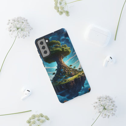 Mystical Tree Phone Case, Tough Cases, Unique Phone Cover, Magical Landscape, Gift for Nature Lovers, Protective Case, Whimsical Design