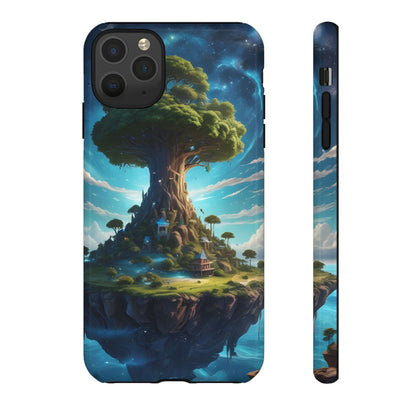Mystical Tree Phone Case, Tough Cases, Unique Phone Cover, Magical Landscape, Gift for Nature Lovers, Protective Case, Whimsical Design