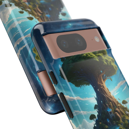 Mystical Tree Phone Case, Tough Cases, Unique Phone Cover, Magical Landscape, Gift for Nature Lovers, Protective Case, Whimsical Design