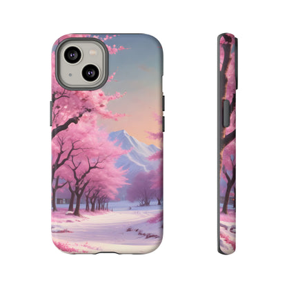 Cherry Blossom Phone Case, Spring Aesthetic, Tough Phone Cover, Floral Design, Nature Lover Gift, Sakura Case