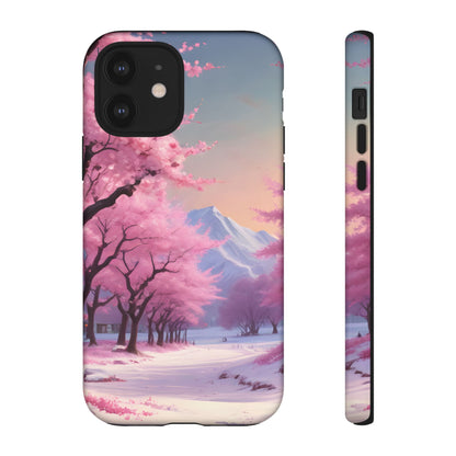 Cherry Blossom Phone Case, Spring Aesthetic, Tough Phone Cover, Floral Design, Nature Lover Gift, Sakura Case