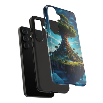 Mystical Tree Phone Case, Tough Cases, Unique Phone Cover, Magical Landscape, Gift for Nature Lovers, Protective Case, Whimsical Design