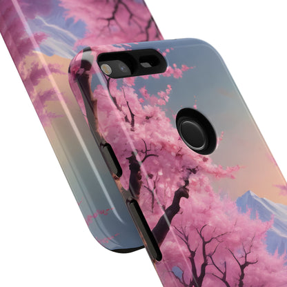 Cherry Blossom Phone Case, Spring Aesthetic, Tough Phone Cover, Floral Design, Nature Lover Gift, Sakura Case