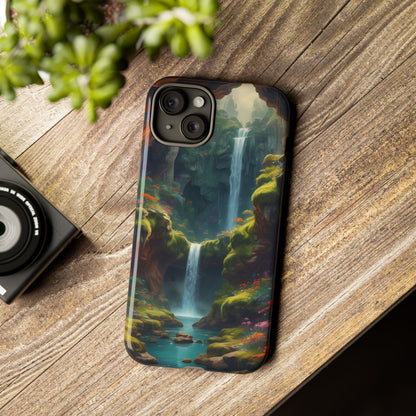 Waterfall Phone Case - Tough Cases, Waterfall Design, Aesthetic Phone Cover, Gift for Nature Lovers, Phone Protector