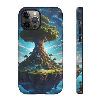 Mystical Tree Phone Case, Tough Cases, Unique Phone Cover, Magical Landscape, Gift for Nature Lovers, Protective Case, Whimsical Design