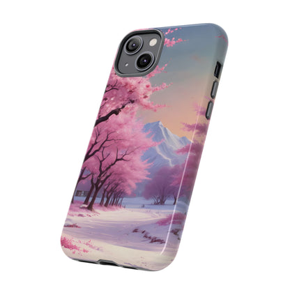 Cherry Blossom Phone Case, Spring Aesthetic, Tough Phone Cover, Floral Design, Nature Lover Gift, Sakura Case