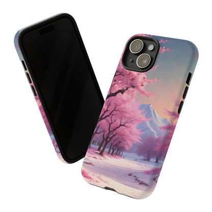 Cherry Blossom Phone Case, Spring Aesthetic, Tough Phone Cover, Floral Design, Nature Lover Gift, Sakura Case