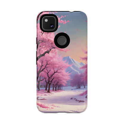 Cherry Blossom Phone Case, Spring Aesthetic, Tough Phone Cover, Floral Design, Nature Lover Gift, Sakura Case