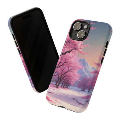 Cherry Blossom Phone Case, Spring Aesthetic, Tough Phone Cover, Floral Design, Nature Lover Gift, Sakura Case