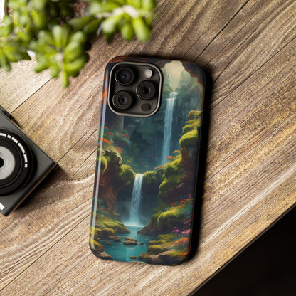 Waterfall Phone Case - Tough Cases, Waterfall Design, Aesthetic Phone Cover, Gift for Nature Lovers, Phone Protector