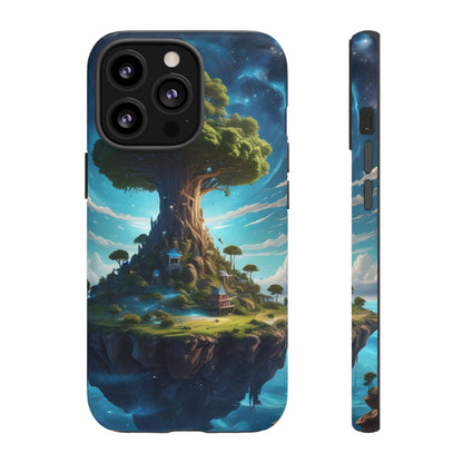 Mystical Tree Phone Case, Tough Cases, Unique Phone Cover, Magical Landscape, Gift for Nature Lovers, Protective Case, Whimsical Design