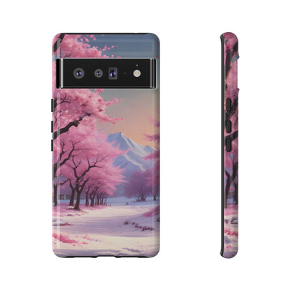 Cherry Blossom Phone Case, Spring Aesthetic, Tough Phone Cover, Floral Design, Nature Lover Gift, Sakura Case