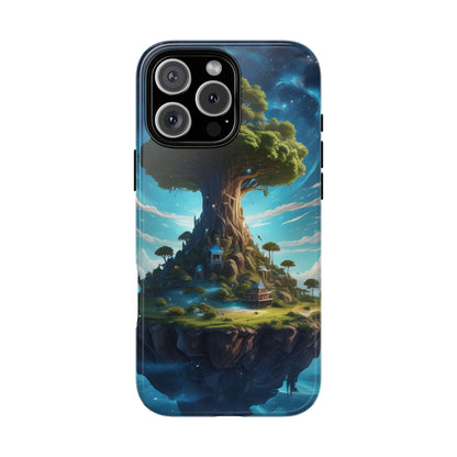 Mystical Tree Phone Case, Tough Cases, Unique Phone Cover, Magical Landscape, Gift for Nature Lovers, Protective Case, Whimsical Design