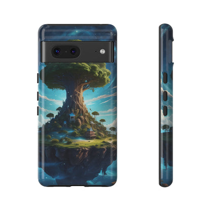 Mystical Tree Phone Case, Tough Cases, Unique Phone Cover, Magical Landscape, Gift for Nature Lovers, Protective Case, Whimsical Design