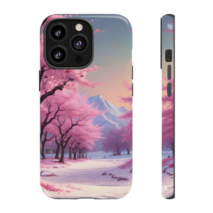 Cherry Blossom Phone Case, Spring Aesthetic, Tough Phone Cover, Floral Design, Nature Lover Gift, Sakura Case