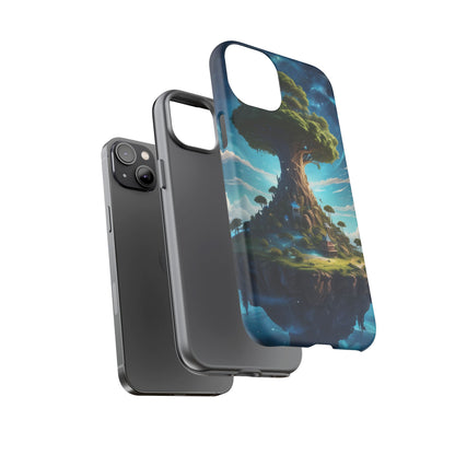 Mystical Tree Phone Case, Tough Cases, Unique Phone Cover, Magical Landscape, Gift for Nature Lovers, Protective Case, Whimsical Design