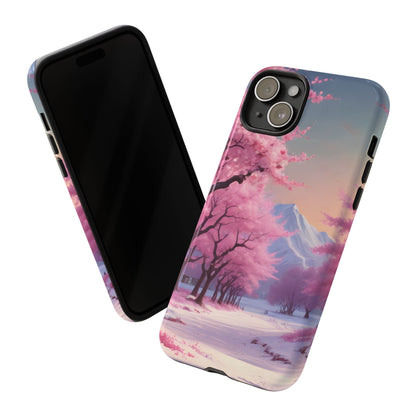 Cherry Blossom Phone Case, Spring Aesthetic, Tough Phone Cover, Floral Design, Nature Lover Gift, Sakura Case