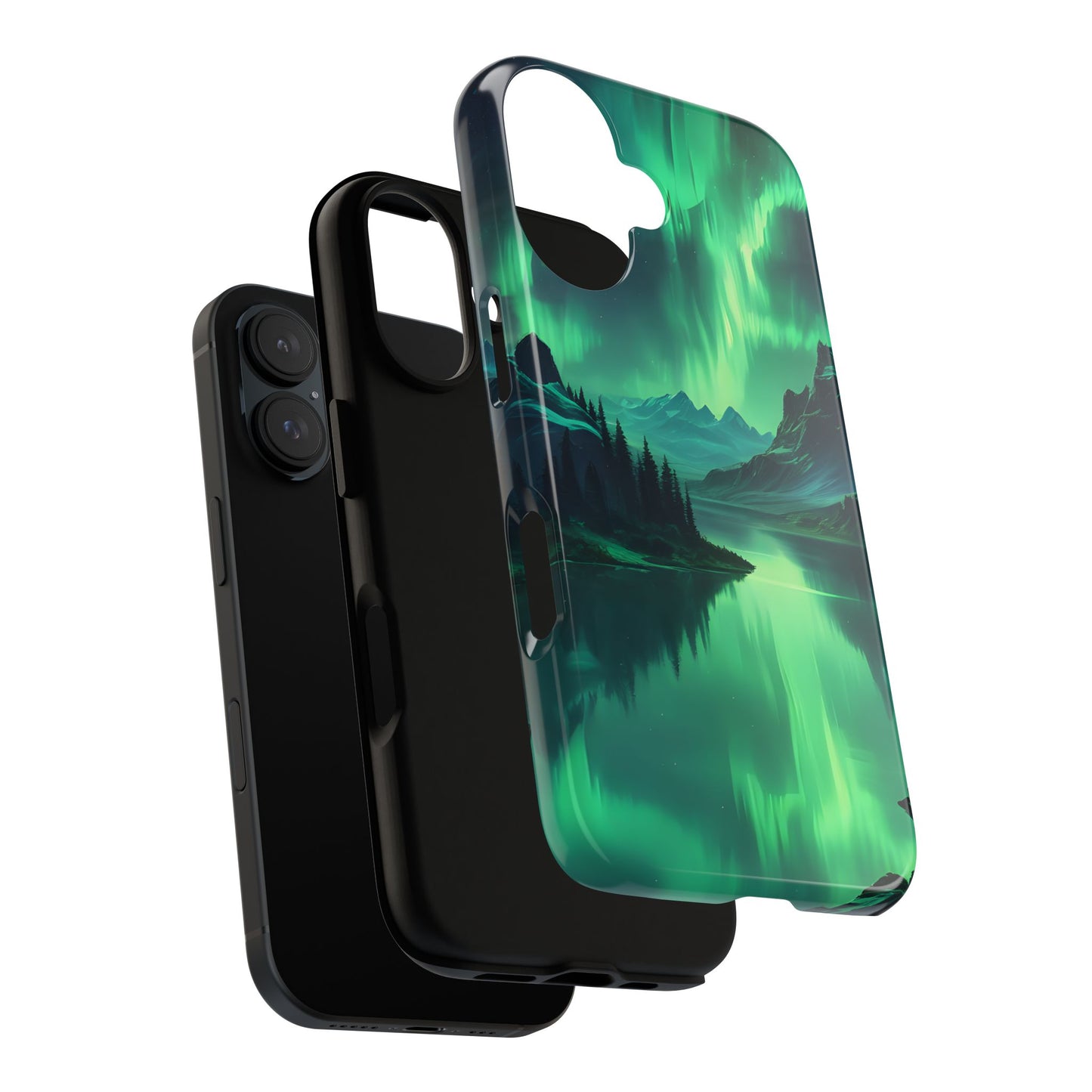 Carcasa para teléfono Aurora Boreal, carcasas resistentes para amantes de la naturaleza, funda para teléfono con arte celestial, regalo único para amigos amantes de la naturaleza, compatible [...]