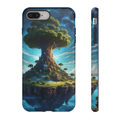 Mystical Tree Phone Case, Tough Cases, Unique Phone Cover, Magical Landscape, Gift for Nature Lovers, Protective Case, Whimsical Design